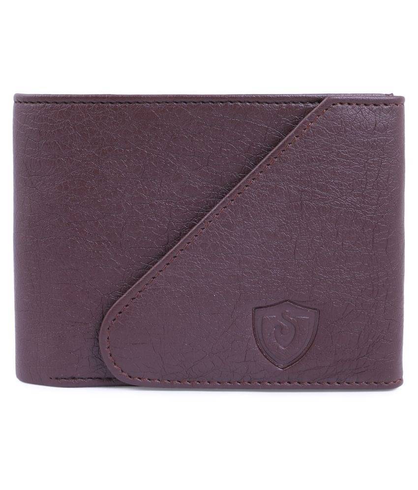     			Keviv Leather Brown Casual Regular Wallet