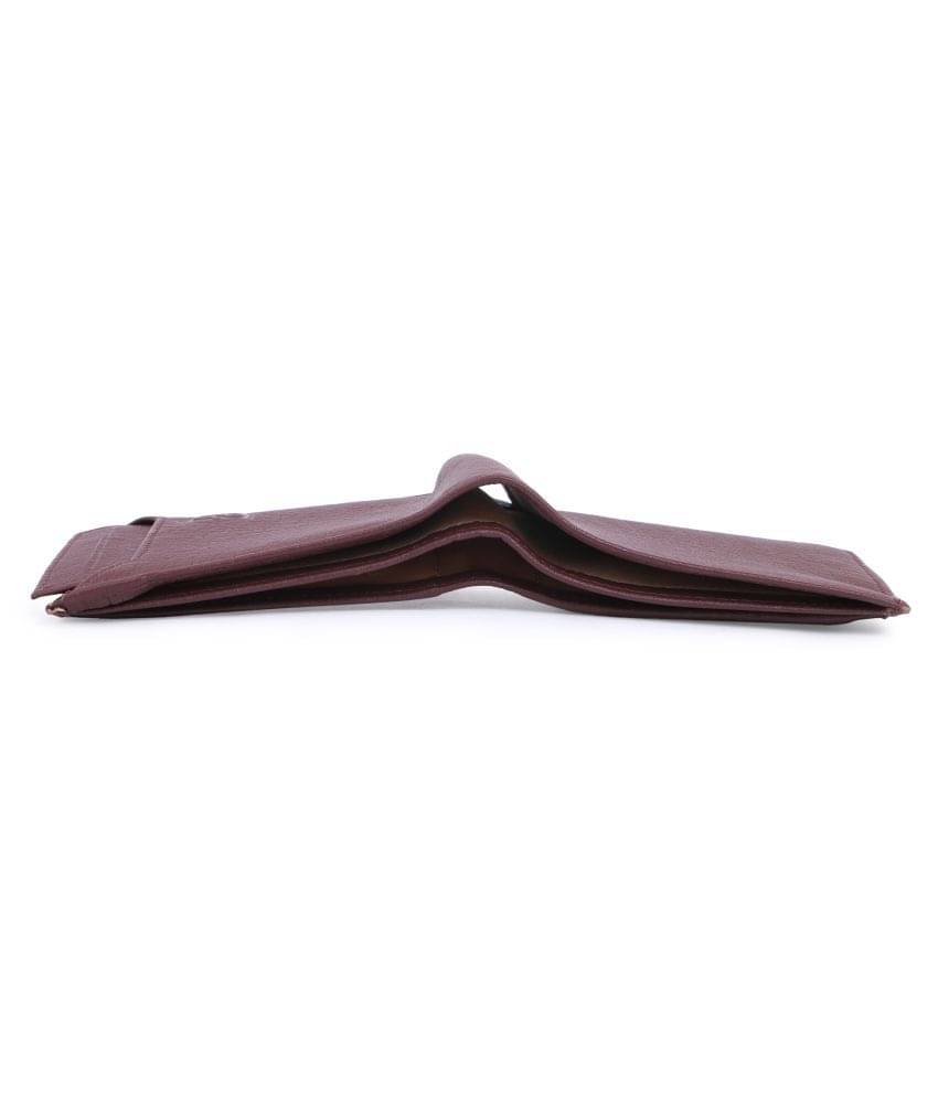     			Keviv Leather Brown Casual Regular Wallet