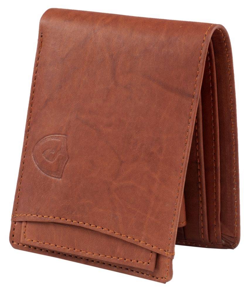     			Keviv Leather Brown Casual Regular Wallet
