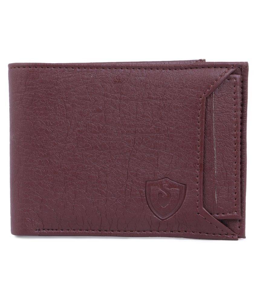     			Keviv Leather Brown Casual Regular Wallet