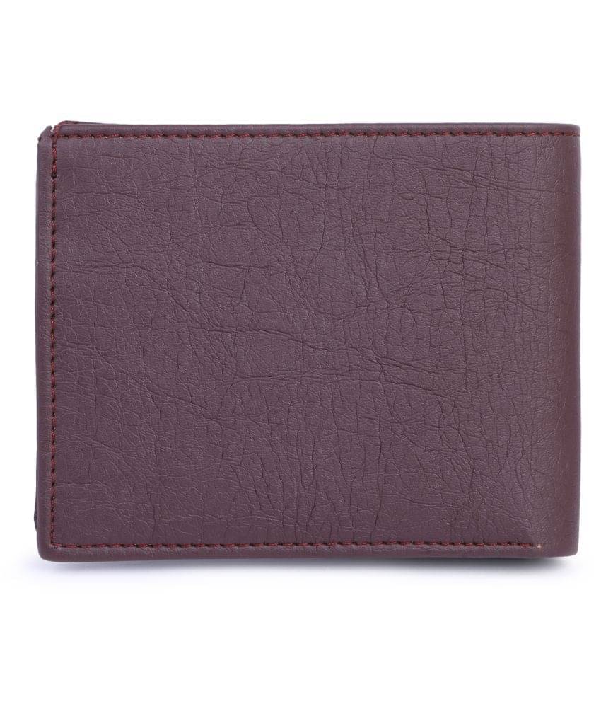     			Keviv Leather Brown Casual Regular Wallet