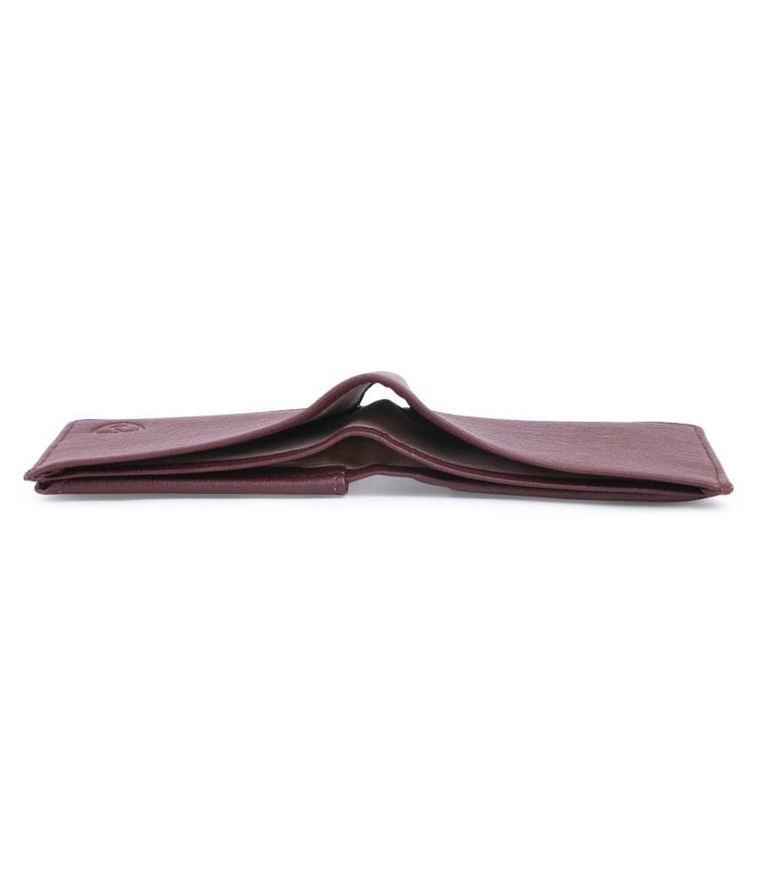    			Keviv Leather Brown Casual Regular Wallet