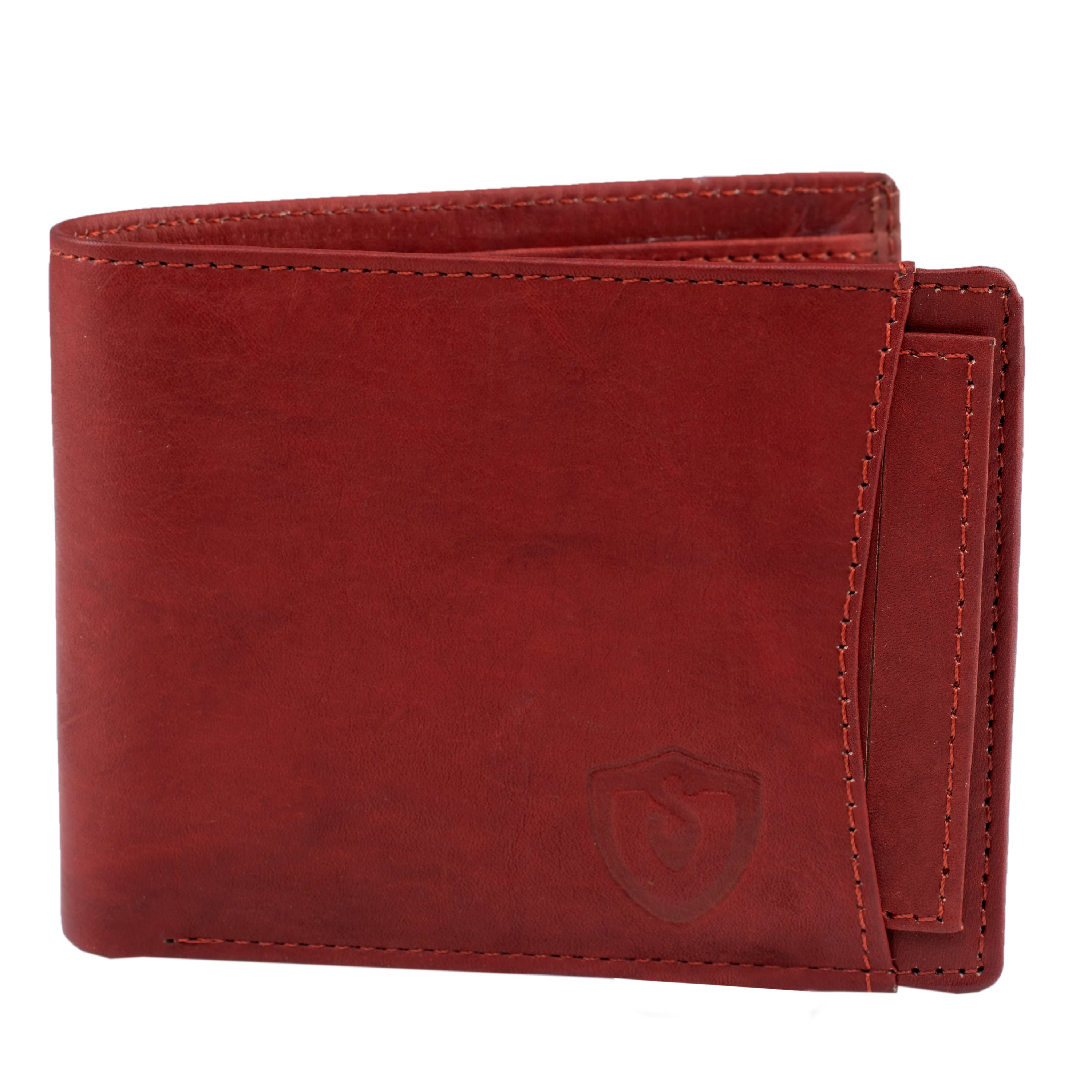     			Keviv Leather Red Casual Regular Wallet