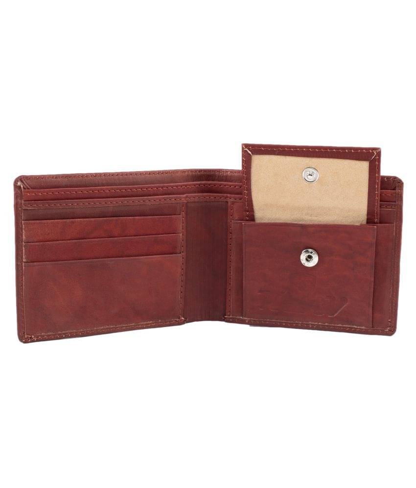     			Keviv Leather Red Casual Regular Wallet