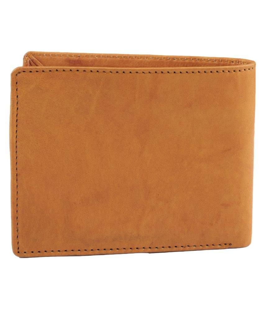     			Keviv Leather Tan Casual Regular Wallet