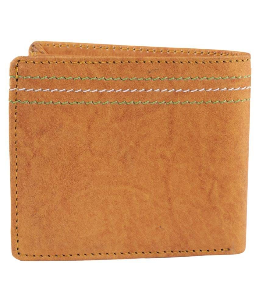     			Keviv Leather Tan Casual Regular Wallet