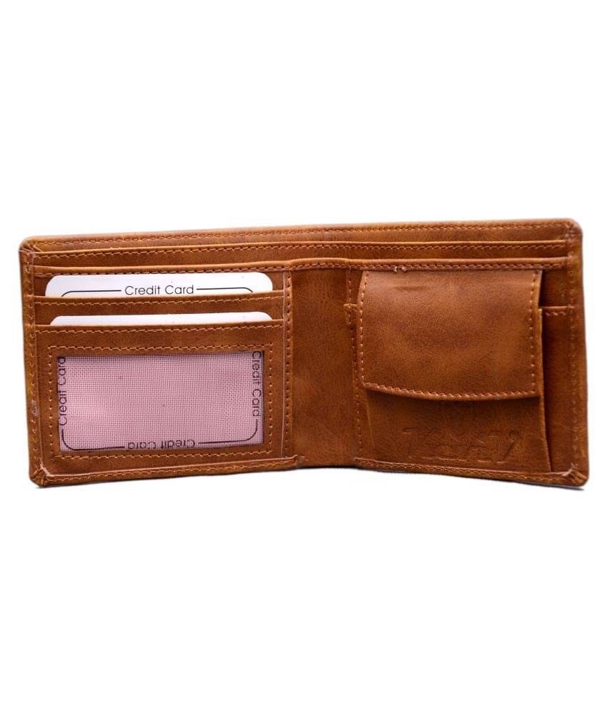     			Keviv Leather Tan Casual Regular Wallet