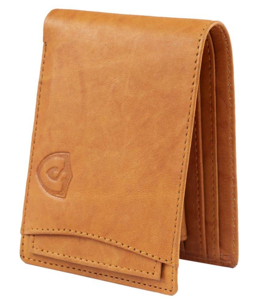     			Keviv Leather Tan Casual Regular Wallet