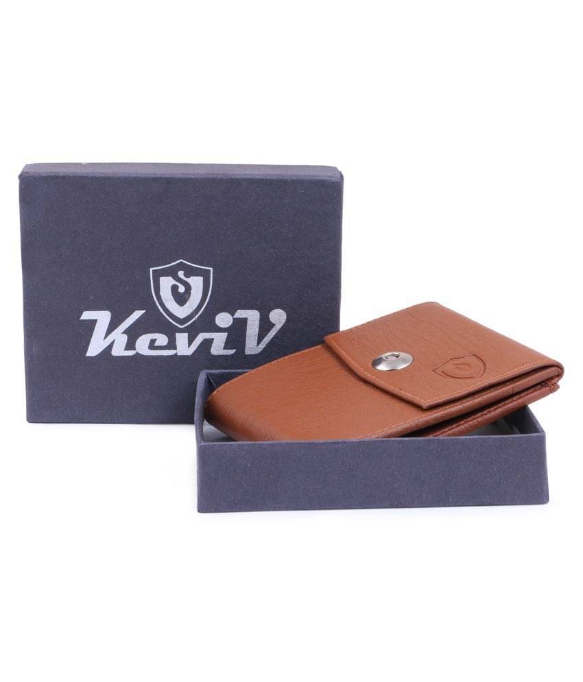     			Keviv Leather Tan Casual Regular Wallet