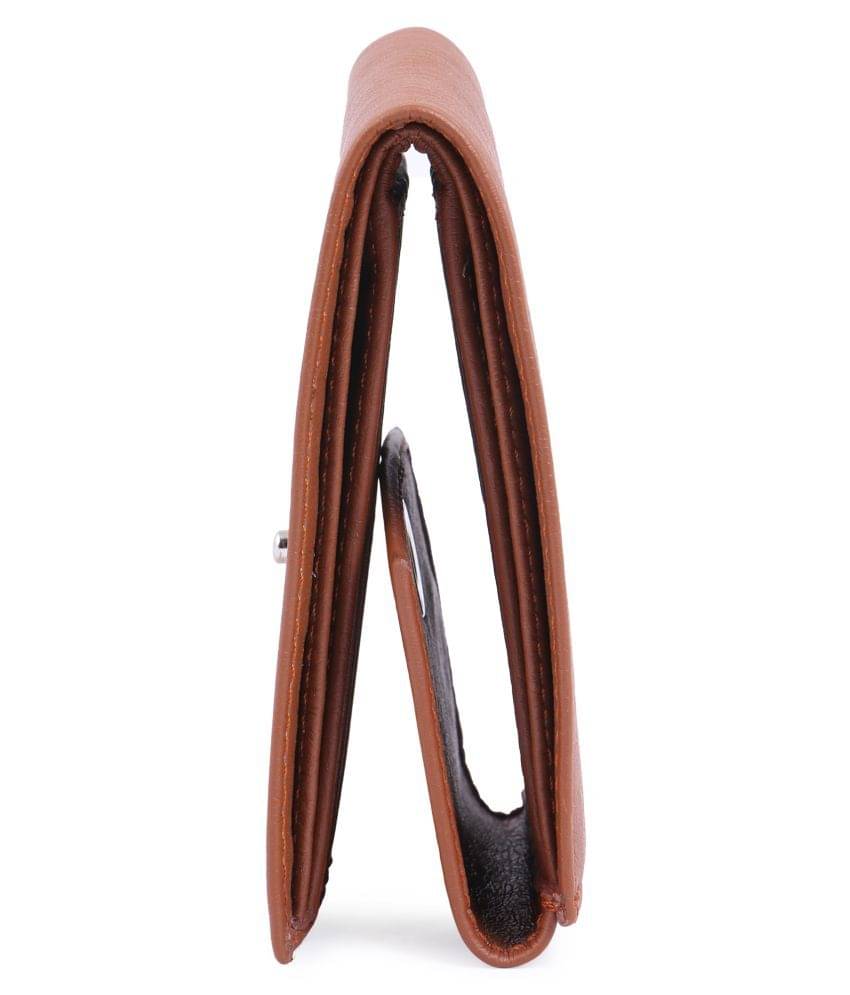     			Keviv Leather Tan Casual Regular Wallet