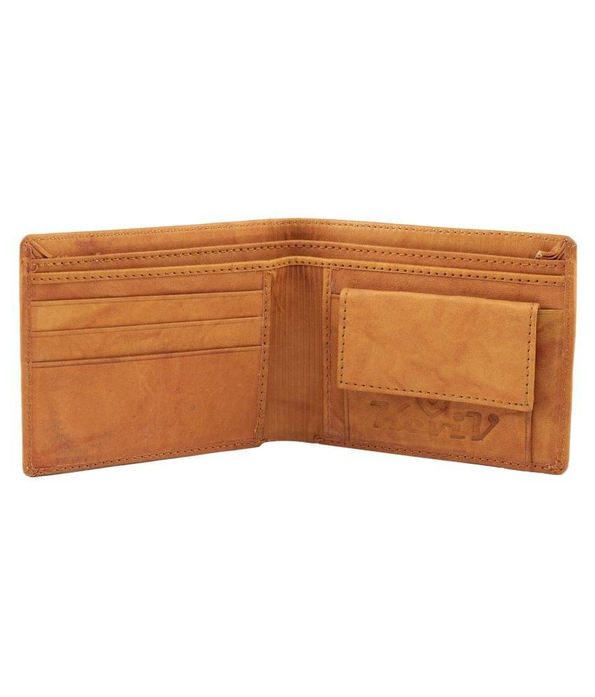     			Keviv Leather Tan Casual Regular Wallet