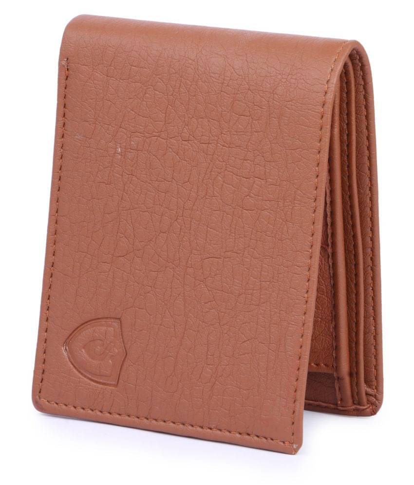     			Keviv Leather Tan Casual Regular Wallet