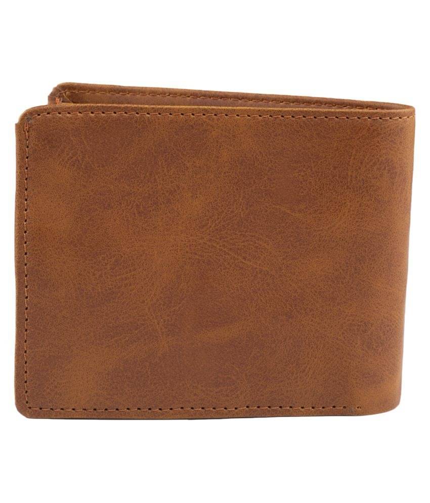     			Keviv Leather Tan Casual Regular Wallet