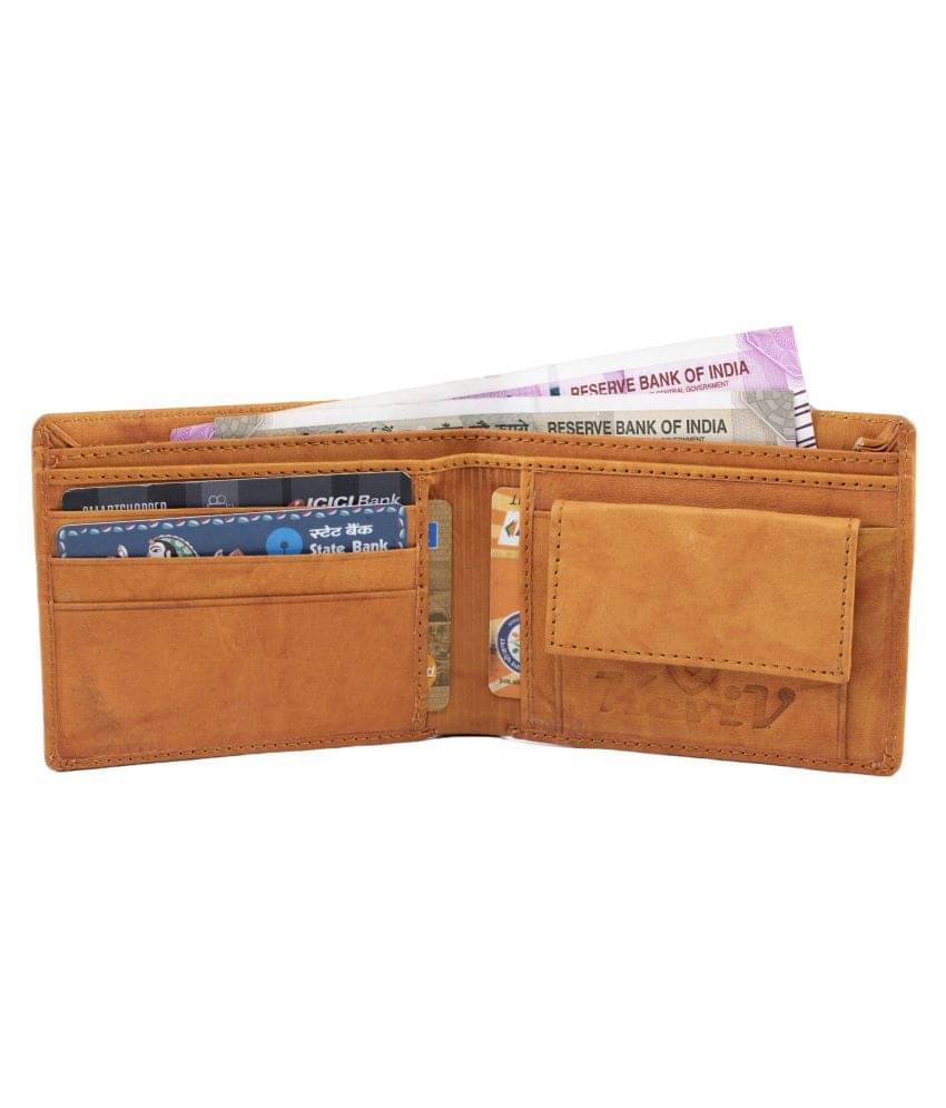     			Keviv Leather Tan Casual Regular Wallet