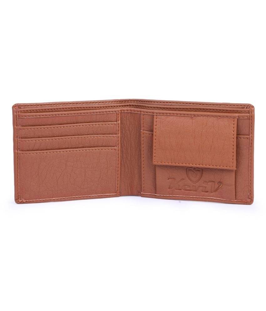     			Keviv Leather Tan Casual Regular Wallet