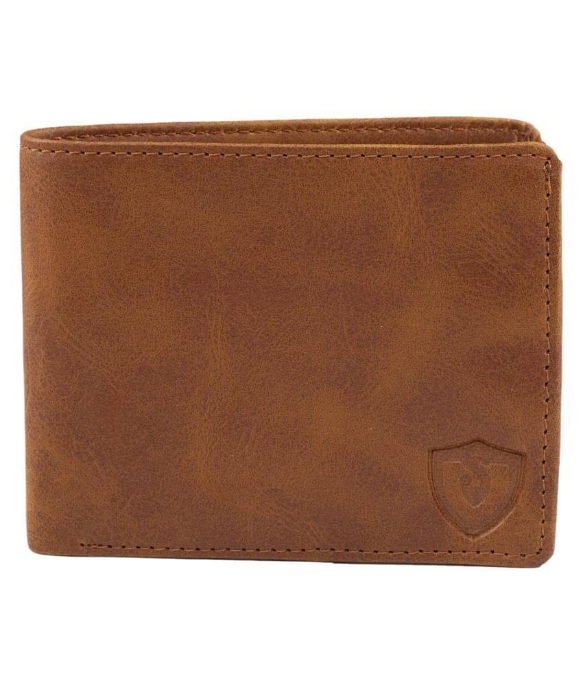     			Keviv Leather Tan Casual Regular Wallet