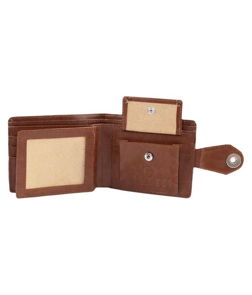     			Keviv Leather Tan Casual Regular Wallet