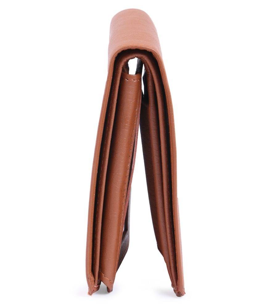     			Keviv Leather Tan Casual Regular Wallet