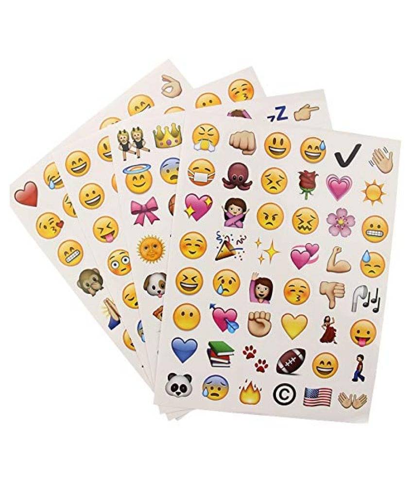     			iDream 4 Sheet 192 Emoji Smiley Face Whatsapp Stickers Kawaii Scrapbooking Stationery Sticker