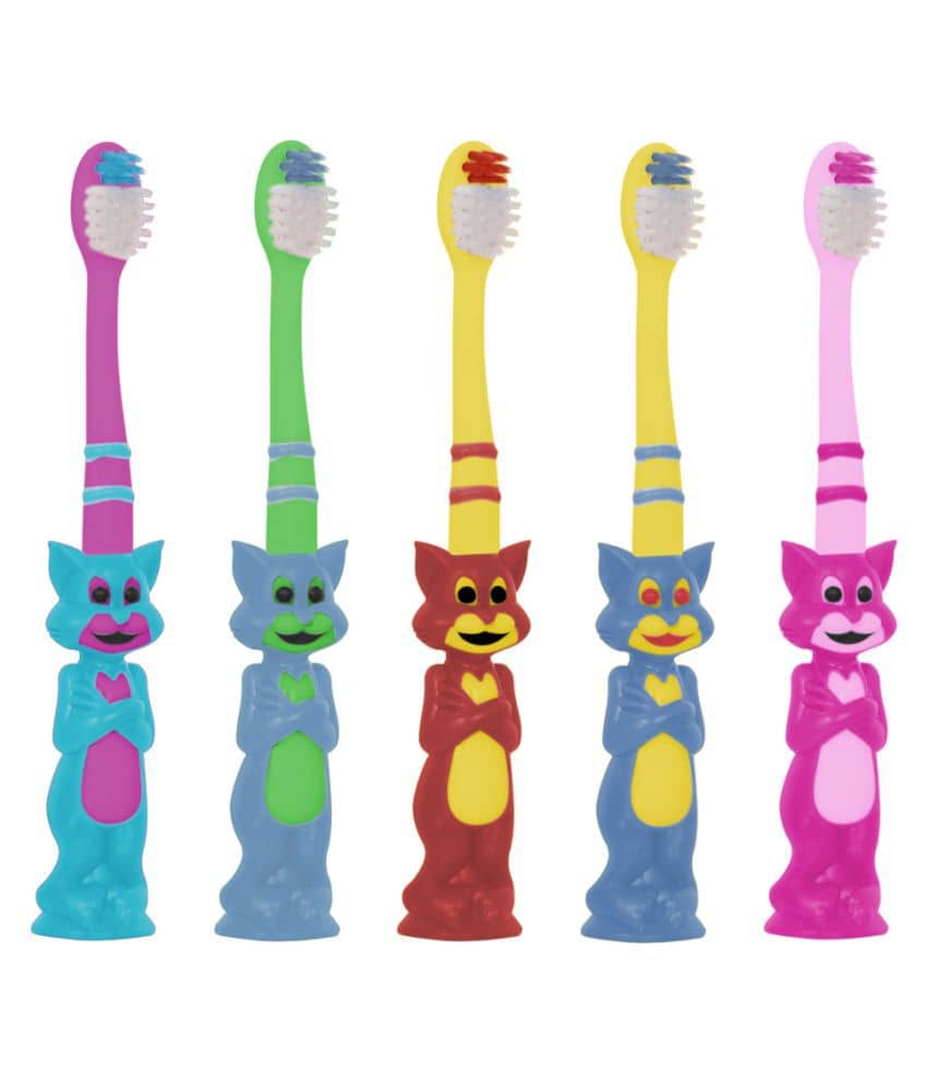 Buddsbuddy Multi-Colour Baby Toothbrush ( 6 pcs )