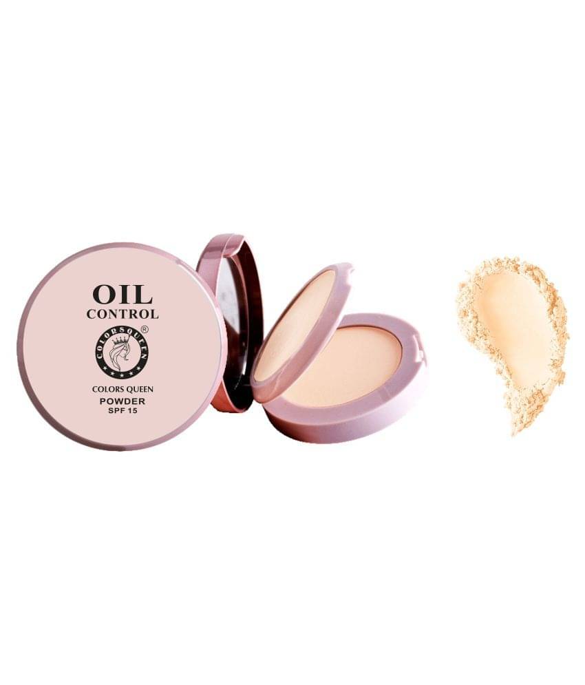     			Colors Queen 2-in-1 Oil Control Compact Powder with SPF-15 - Natural (Shade - 02)