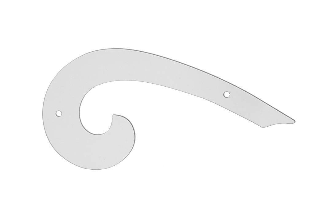     			French Curve Clear Plastic Inking Edges Drafting Drawing Ellipse Template Useful in Drawing arm Holes and necklines While Drafting Pattern, Pack of 2 pcs