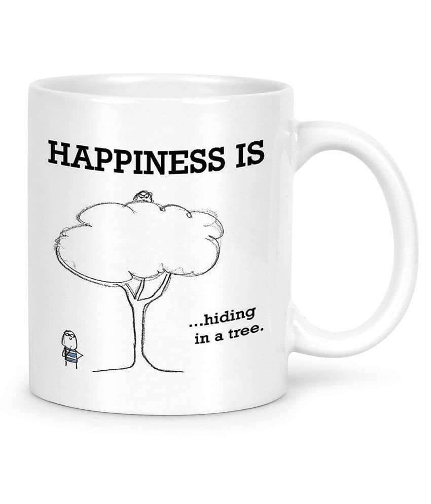 Idream Quote Printed Ceramic Coffee Mug 1 Pcs 330 mL