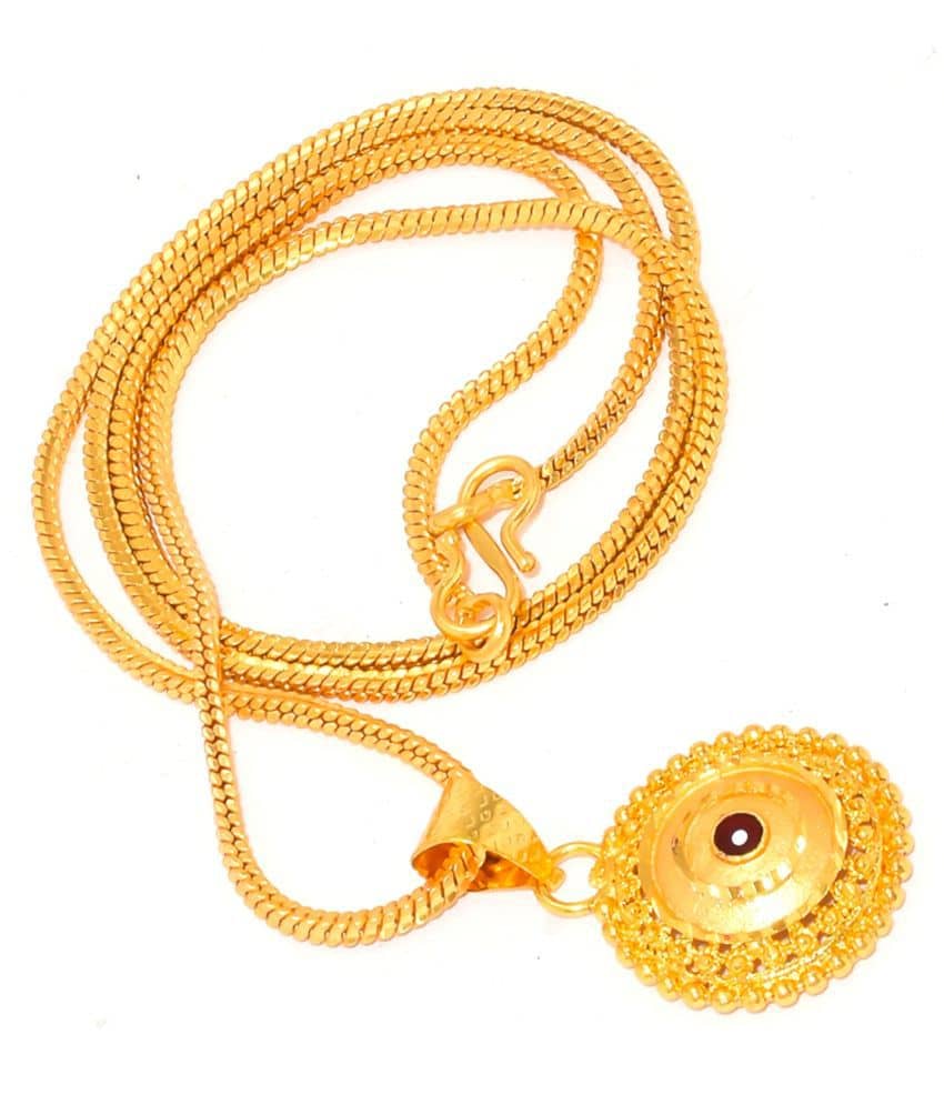 Jewar Mandi - Golden Pendant ( Pack of 1 )