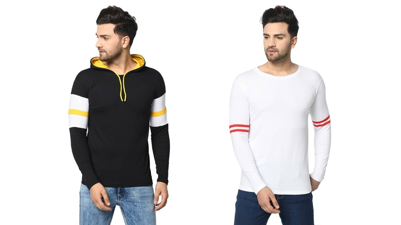 SIDKRT Pack of 2 100 Percent Cotton Regular Fit Men's T-Shirt ( Multi ) SIDKRT Pack of 2 100 Percent Cotton Regular Fit Men's T-Shirt ( Multi )