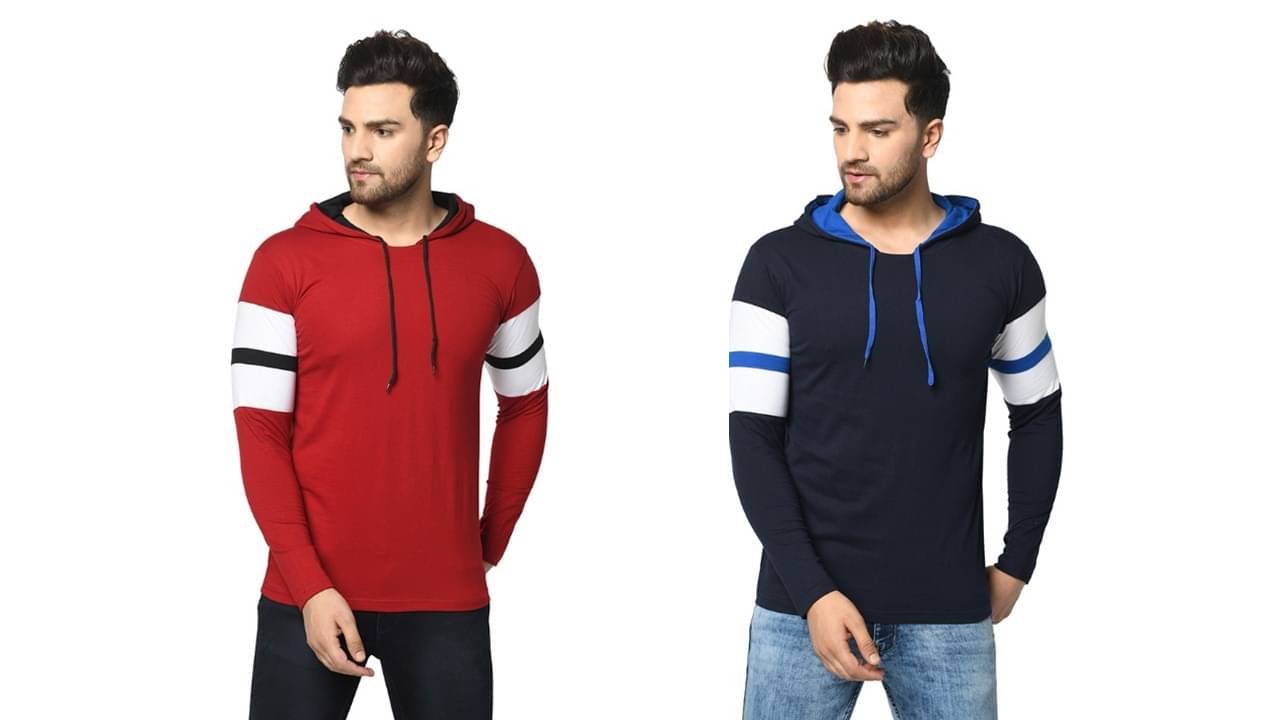     			SIDKRT Pack of 2 100 Percent Cotton Regular Fit Men's T-Shirt ( Multi )