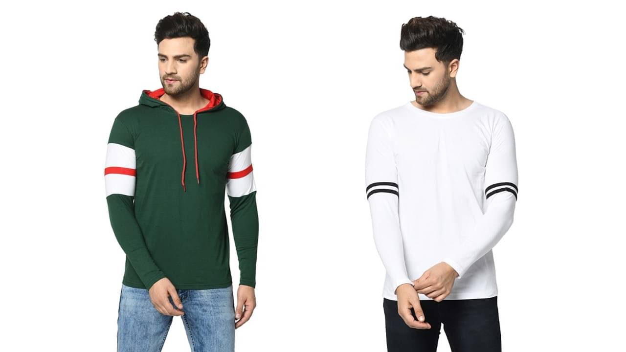     			SIDKRT Pack of 2 100 Percent Cotton Regular Fit Men's T-Shirt ( Multi )