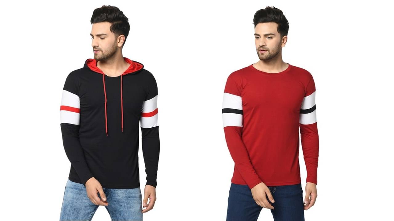 SIDKRT Pack of 2 100 Percent Cotton Regular Fit Men's T-Shirt ( Multi ) SIDKRT Pack of 2 100 Percent Cotton Regular Fit Men's T-Shirt ( Multi )