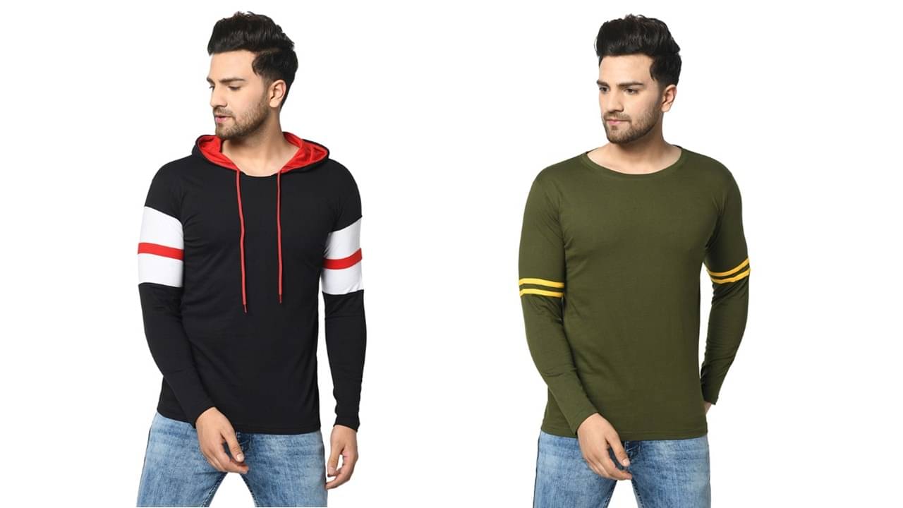 SIDKRT Pack of 2 100 Percent Cotton Regular Fit Men's T-Shirt ( Multi ) SIDKRT Pack of 2 100 Percent Cotton Regular Fit Men's T-Shirt ( Multi )