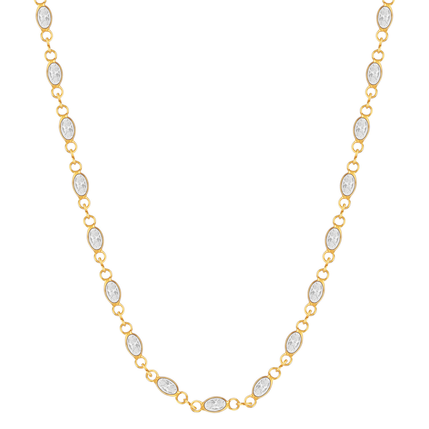 Silver Shine Gold Plated Chain ( Set of 1 )