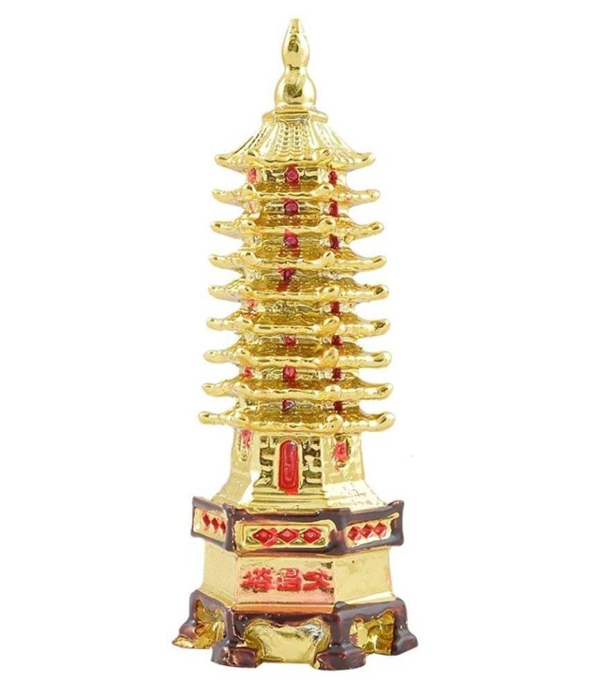     			Golden Feng Shui Education Tower for Academic Success for Child's Study Table, Yellow, Standard (Edu-Tower-1)