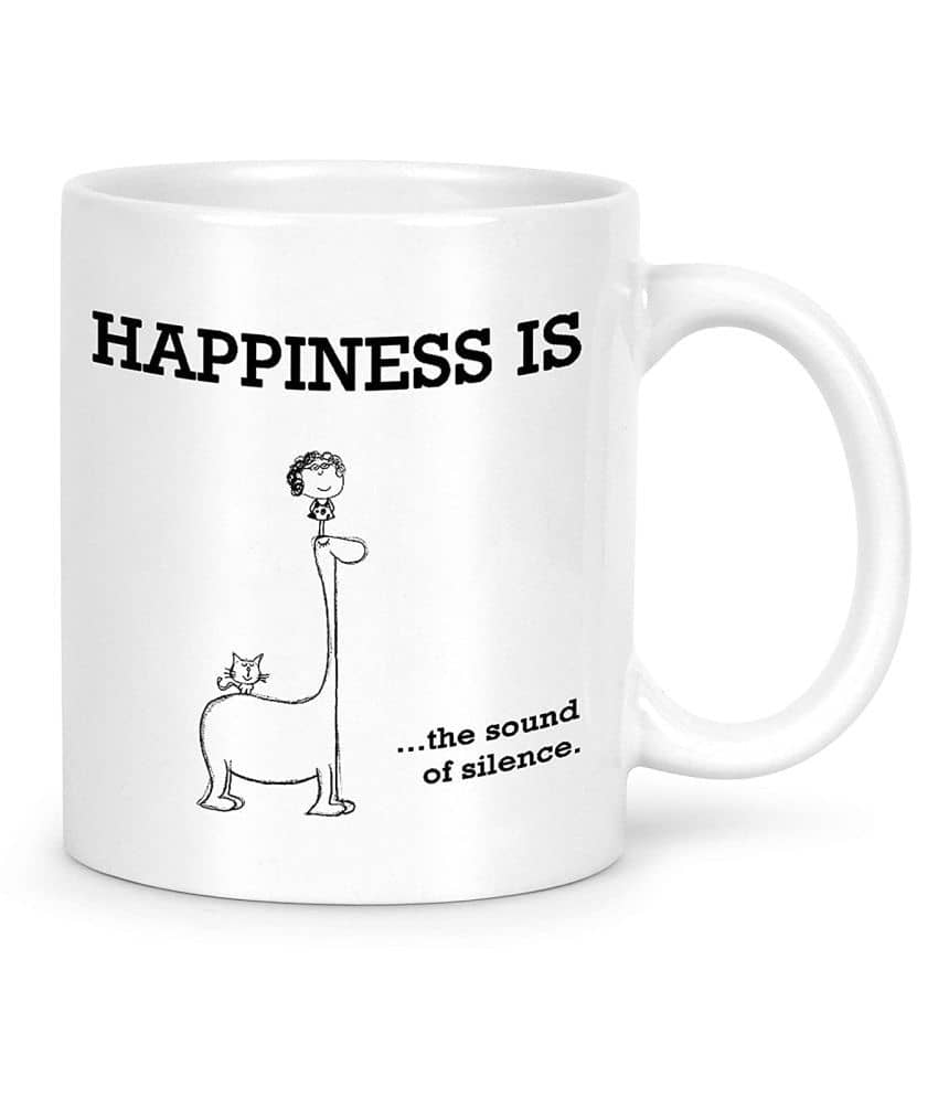 Idream Quote Printed Ceramic Coffee Mug 1 Pcs 330 mL
