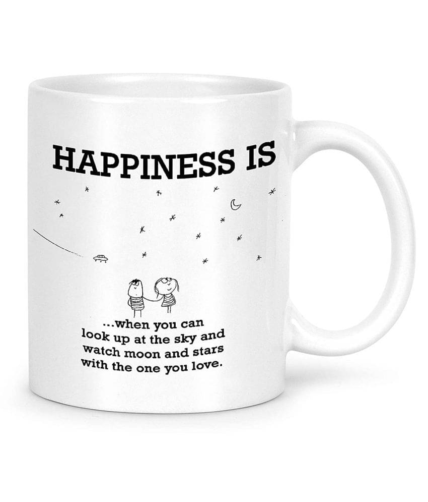     			Idream Quote Printed Ceramic Coffee Mug 1 Pcs 330 mL