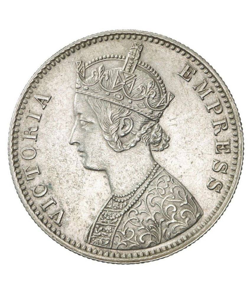     			Sanjay Online Store Alwar State  1891 Victoria One Rupee Silver Coin