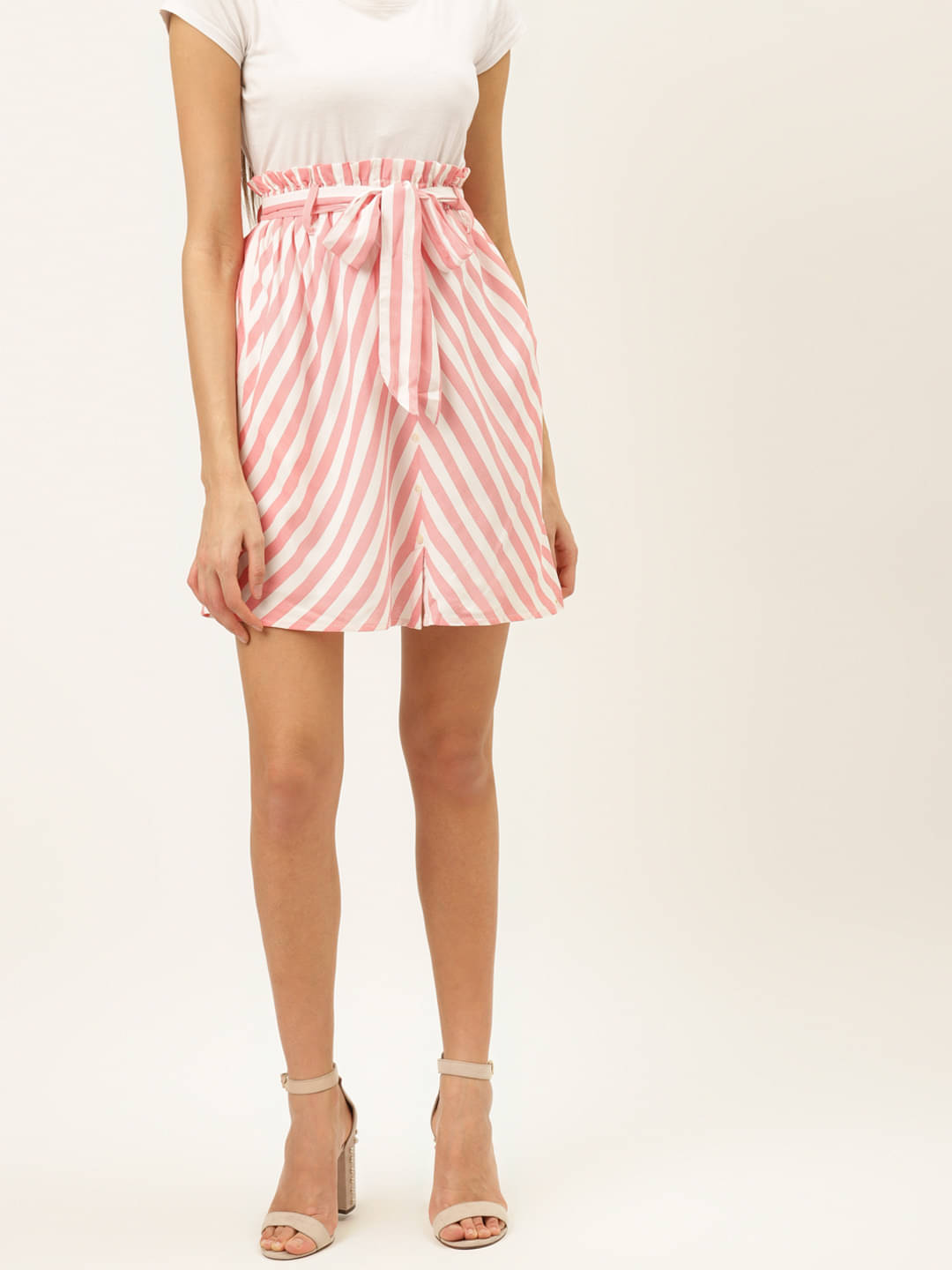     			The Dry State Rayon A-Line Skirt - Peach