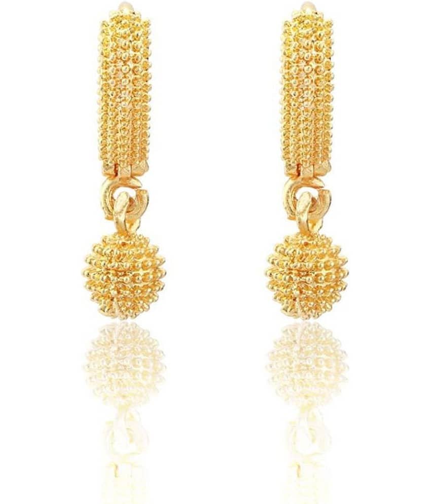 Jewar Mandi - Golden Bali Earrings ( Pack of 1 ) - Earrings | Buy online on ZillyBuy