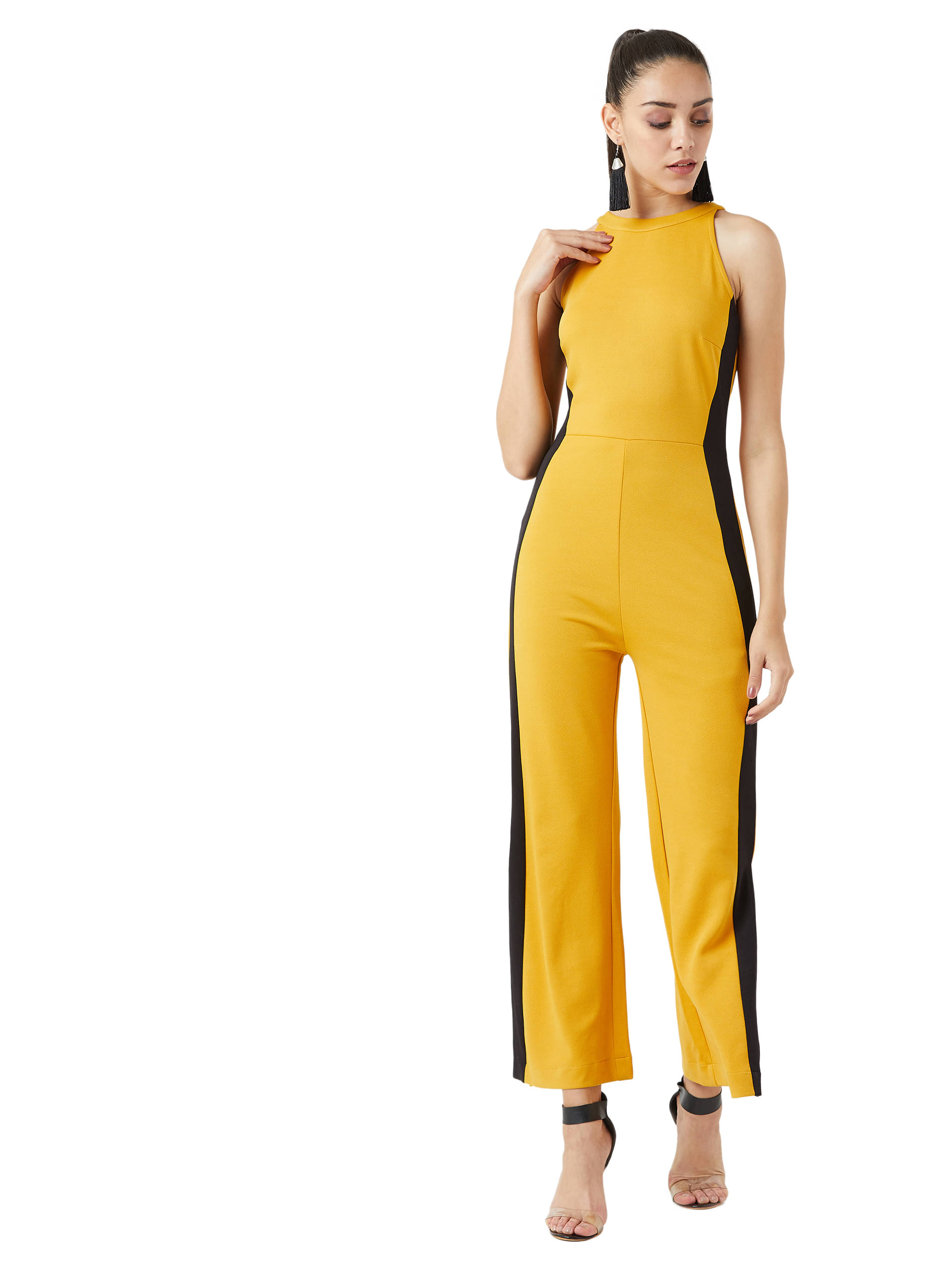 Miss Chase Multi Color Polyester Jumpsuit Miss Chase Multi Color Polyester Jumpsuit
