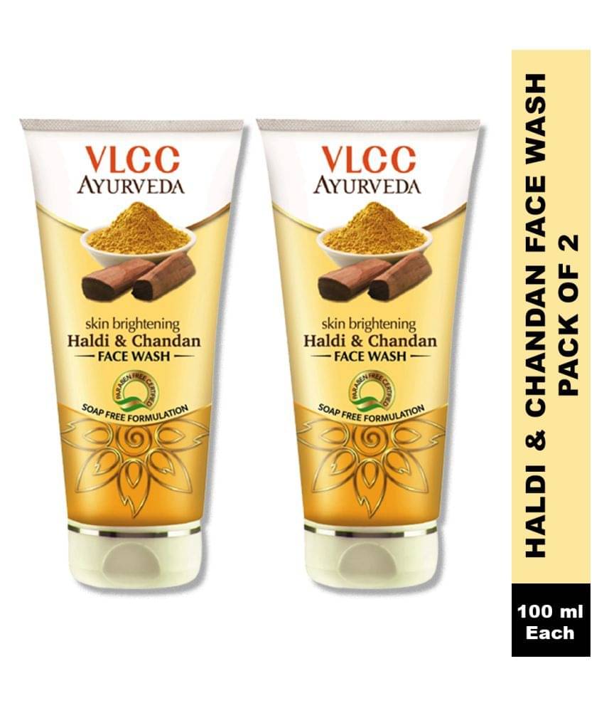     			Vlcc Ayurveda Skin Brightening Haldi & Chandan Face Wash 100Ml(Pack Of 2)