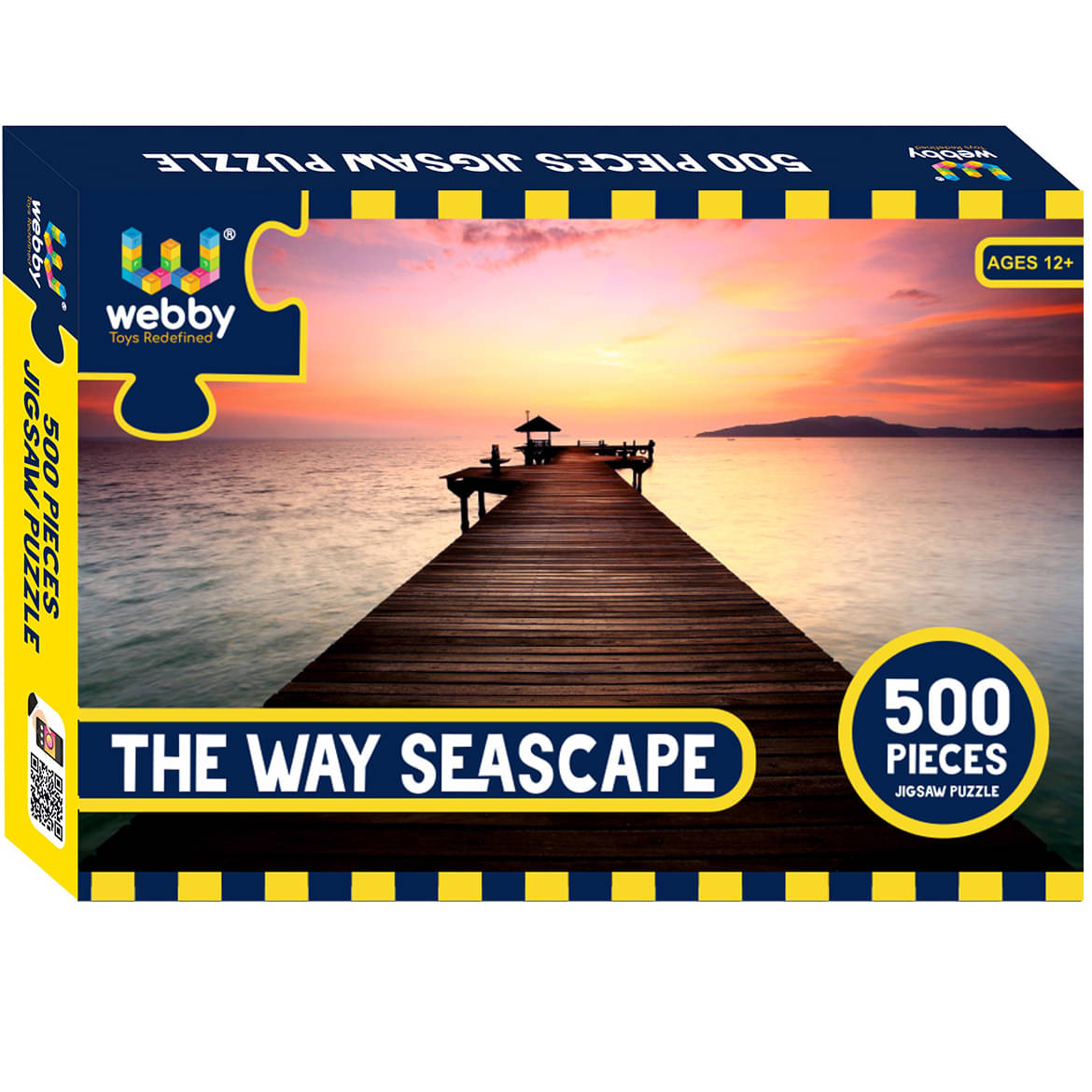     			Webby The Way Seascape Cardboard Jigsaw Puzzle, 500 Pieces