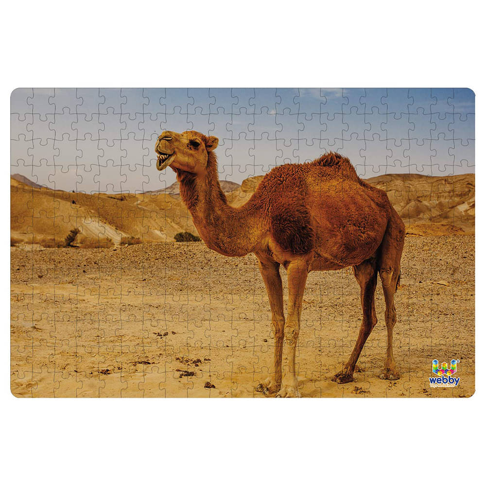 Webby Camel In The Desert Wooden Jigsaw Puzzle, 252 Pieces Webby Camel In The Desert Wooden Jigsaw Puzzle, 252 Pieces