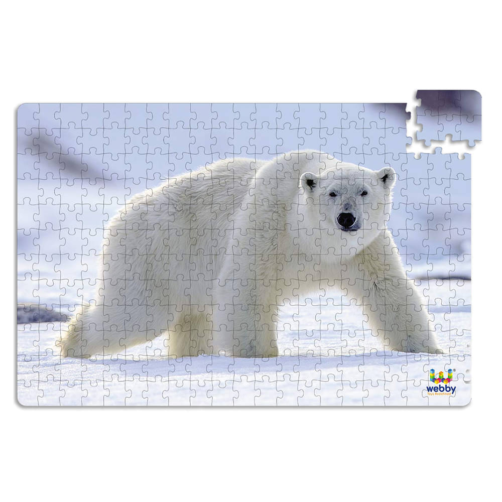 Webby The. Polar Bear Wooden Jigsaw Puzzle, 252 Pieces Webby The. Polar Bear Wooden Jigsaw Puzzle, 252 Pieces