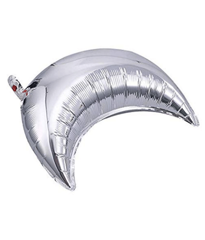     			Blooms Mall silver Moon Shaped foil Balloon