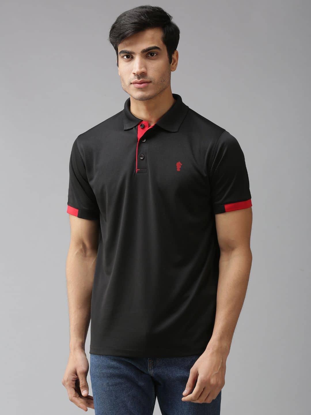 EPPE - Black Polyester Regular Fit Men's Sports Polo T-Shirt ( Pack of 1 )