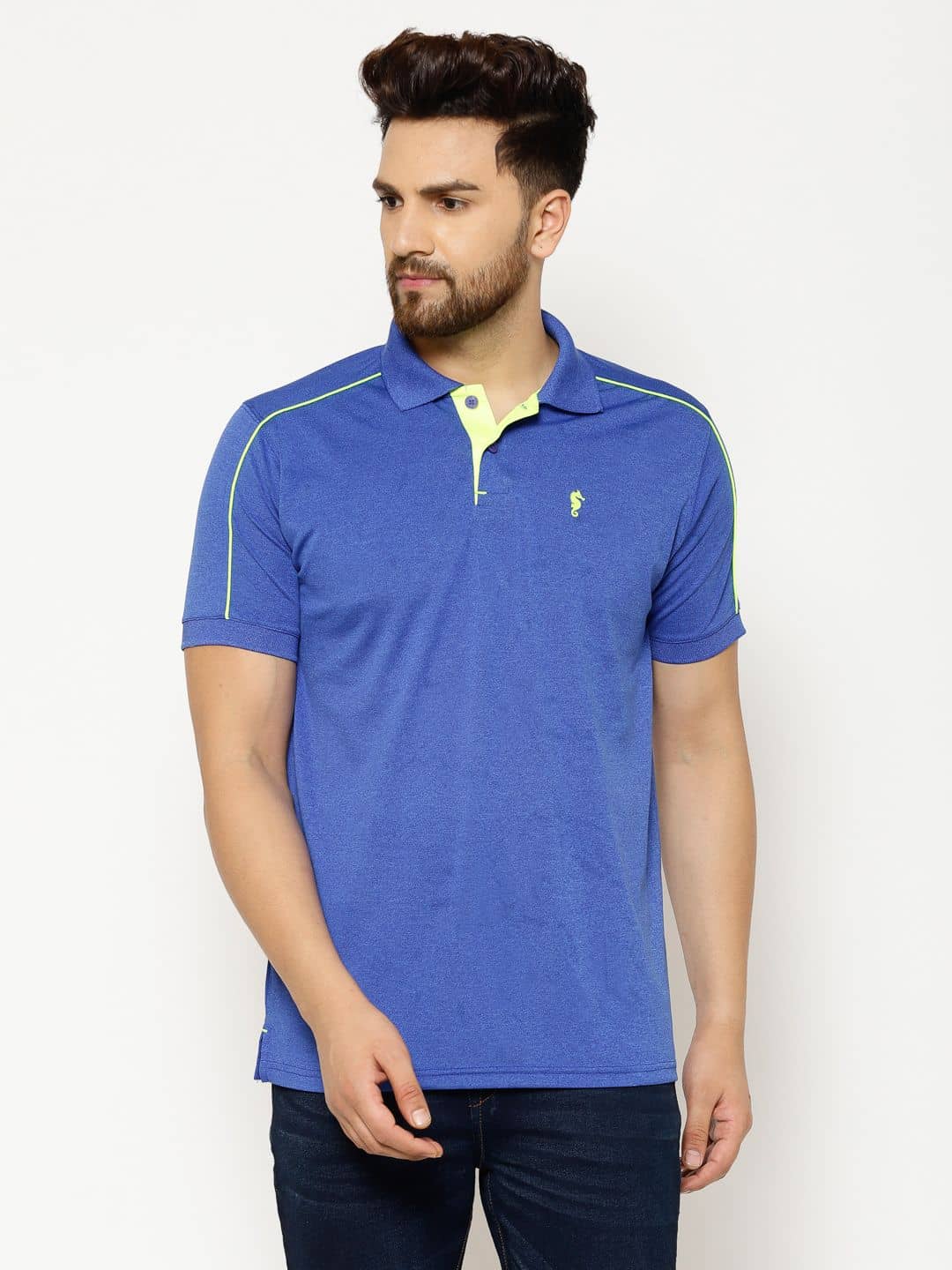 EPPE - Blue Polyester Regular Fit Men's Sports Polo T-Shirt ( Pack of 1 )