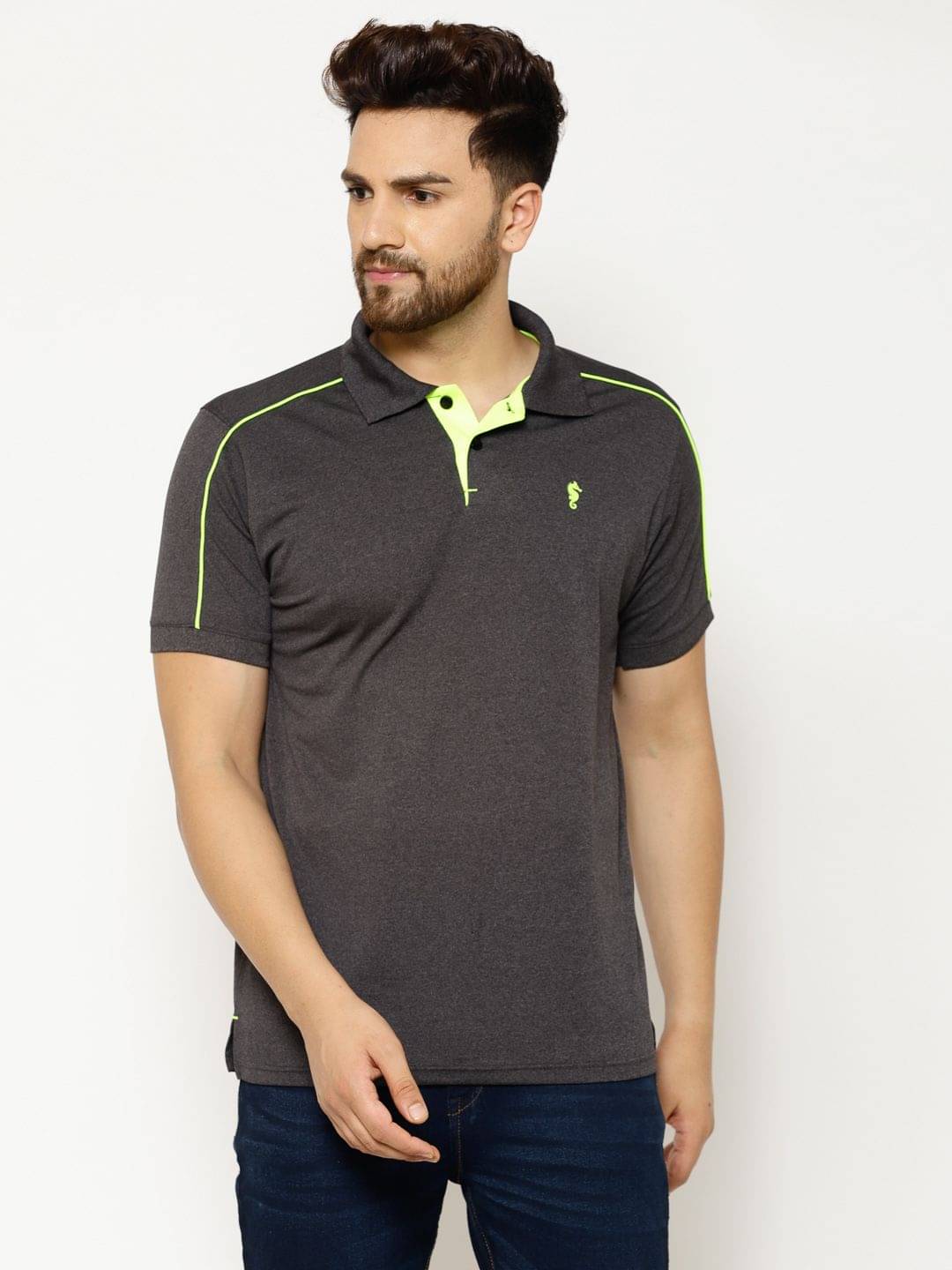 EPPE - Grey Polyester Regular Fit Men's Sports Polo T-Shirt ( Pack of 1 ) EPPE - Grey Polyester Regular Fit Men's Sports Polo T-Shirt ( Pack of 1 )