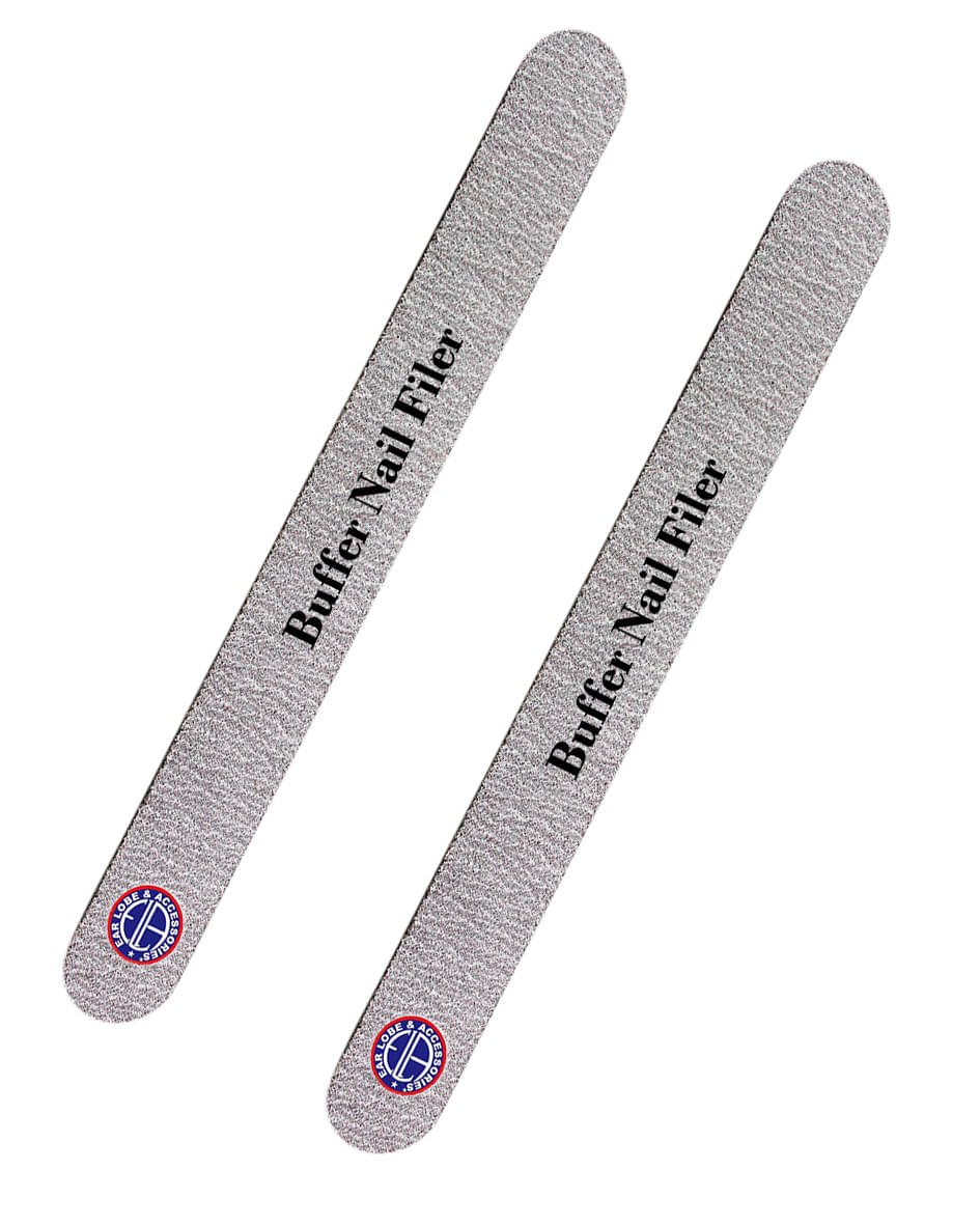    			Ear Lobe & Accessories B Nail Art Tips Buffer 2-side Sandpaper Buffing Files Set of 2pcs